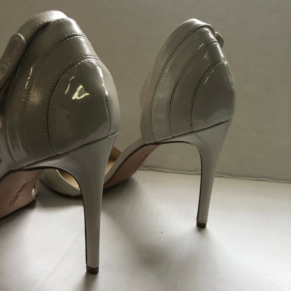 Nine West Women Timeshare Leather Dress Pump Bone / Cream Size 9.5 - Picture 8 of 9